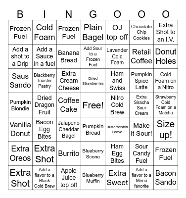 Black Out Bingo Card