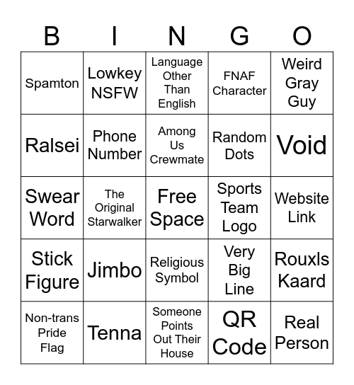 Wplace Bingo Card
