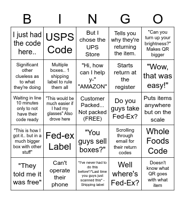 25 Reasons to bash your head upon the counter Bingo Card