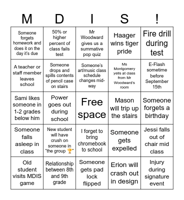 25-26 Predictions 😼 Bingo Card