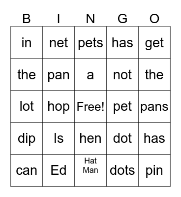Bingo: LL through Unit 20 Bingo Card