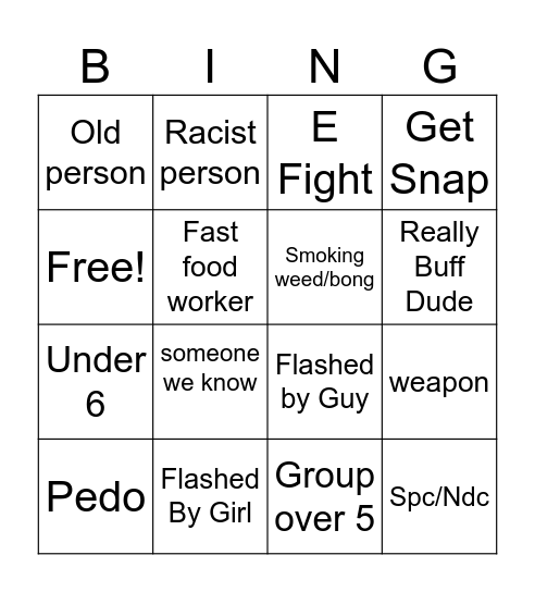 Ome Tv Bingo Card