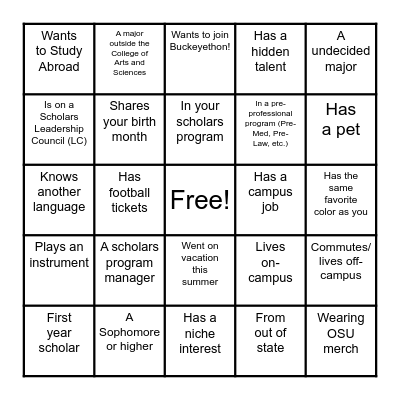 Bingo Card