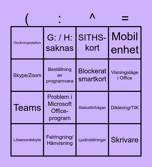 ฿ł₦₲Ø ฿₳₦₲Ø ฿Ø₦₲Ø Bingo Card