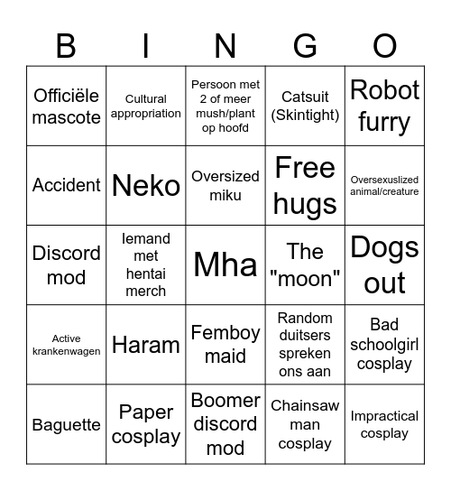 Gamescom Bingo Card