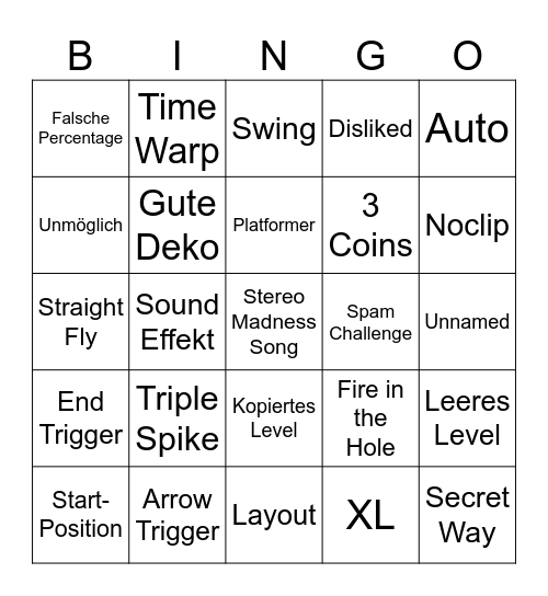 Recent Tab Bingo Card