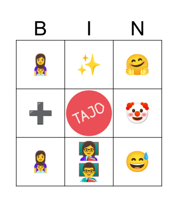 Back to school Bingo Card