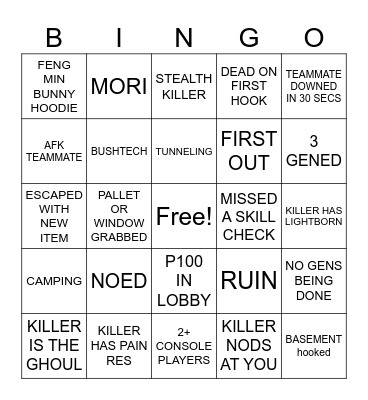 SURV BINGO Card