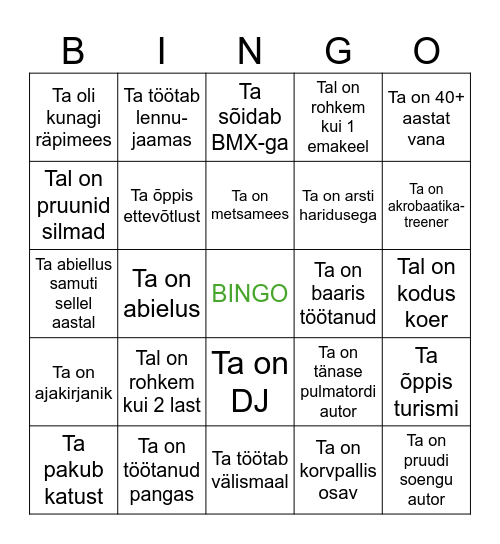 Raitrud Celebration Bingo Card