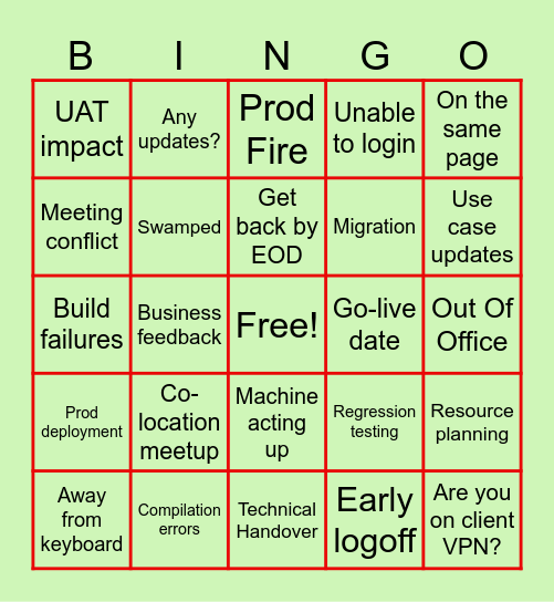 VA IE Happy Hour Bingo !!! Bingo Card