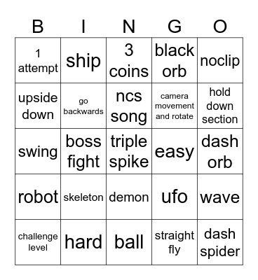 mikes new bingo Card