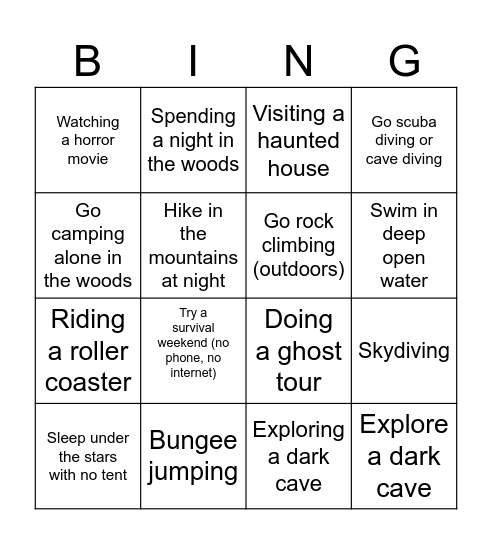 Find Someone Who Bingo Card