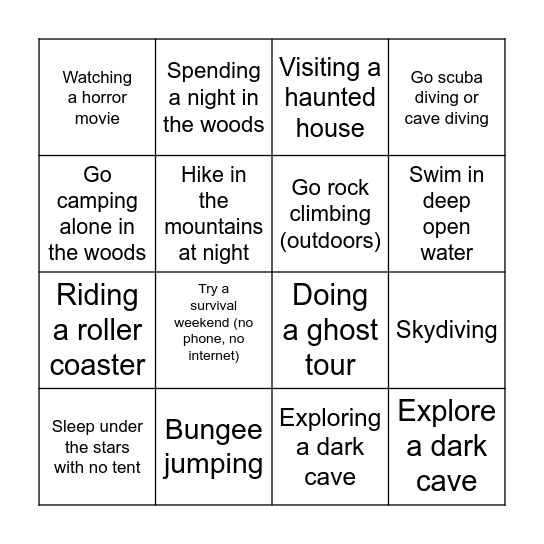 Find Someone Who Bingo Card