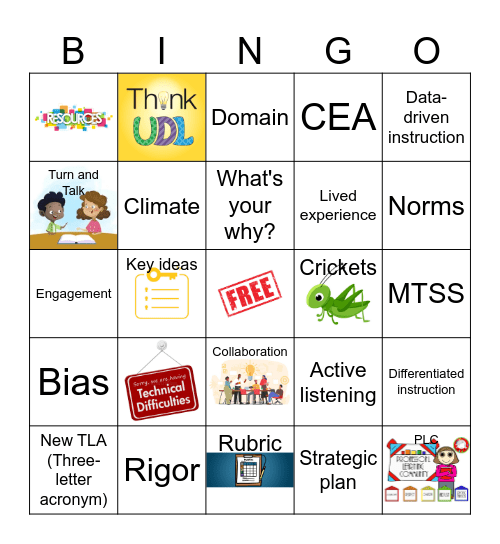 TRI Day Bingo Card