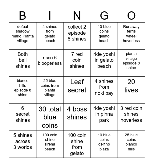SMS NIGGAHS Bingo Card