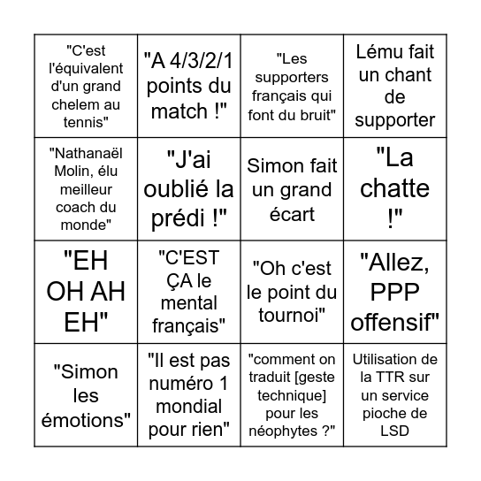 Simon LSD Bingo Card