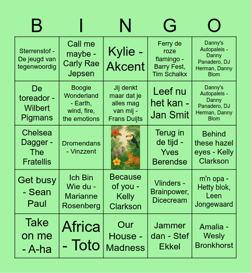 Verrekijker Bingo - 4 Bingo Card