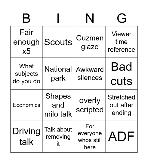 CTF EP4 Bingo Card