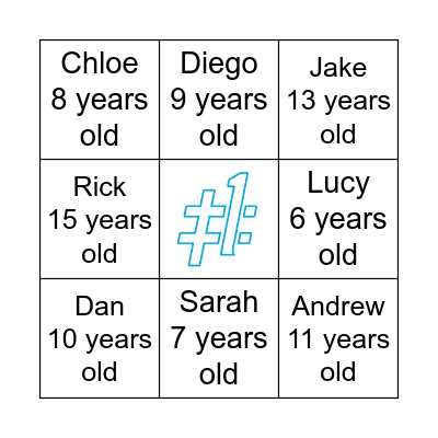 CHECK IN 4 U1D Bingo Card