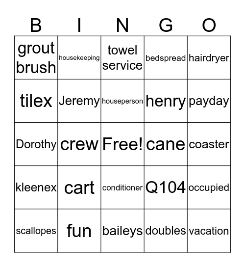Dot Bingo Card