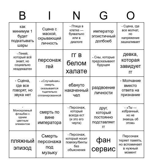 ыау аыуаыуафцавфцв Bingo Card