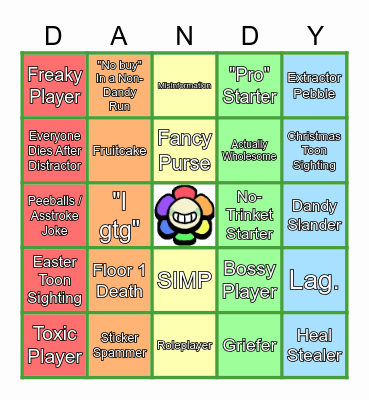 Dandy's Bingo (Public Lobbies) Bingo Card