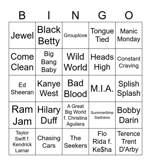 Alliteration Bingo Card