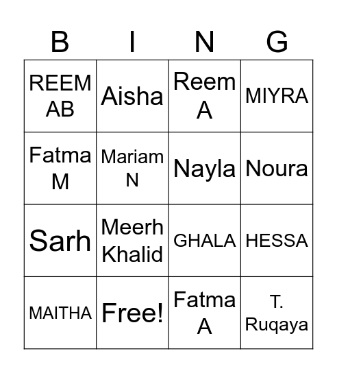 Find Someone Who! Bingo Card