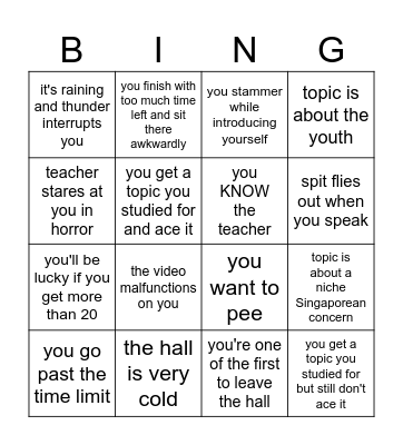 lock in Bingo Card