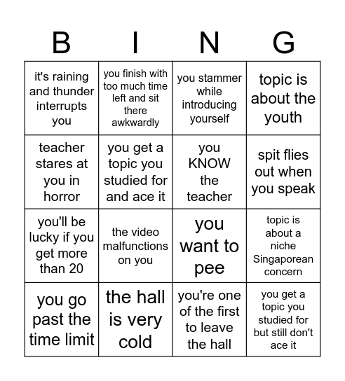 lock in Bingo Card
