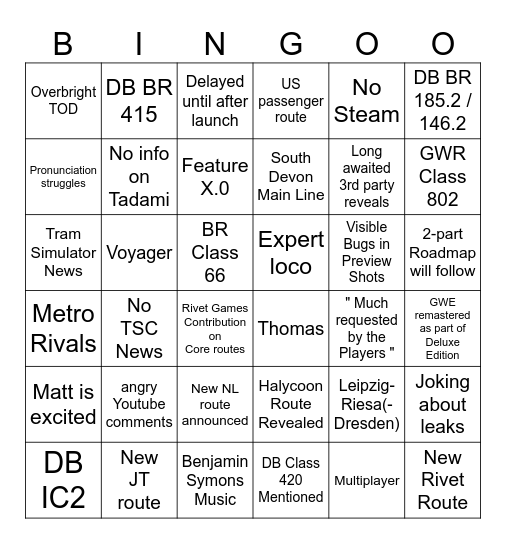 Dovetail Direct Summer 2025 Bingo Card