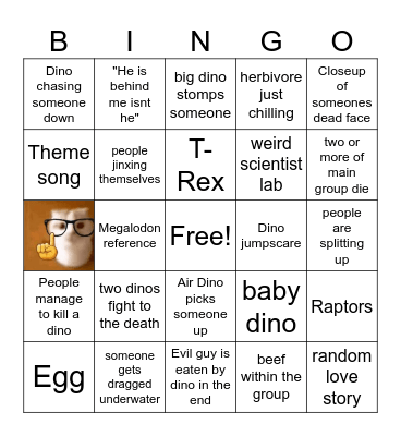 Dino Bingo Card