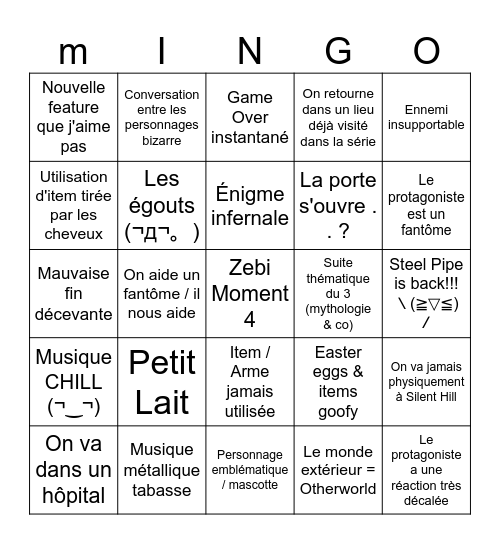 silent holm 41 Bingo Card