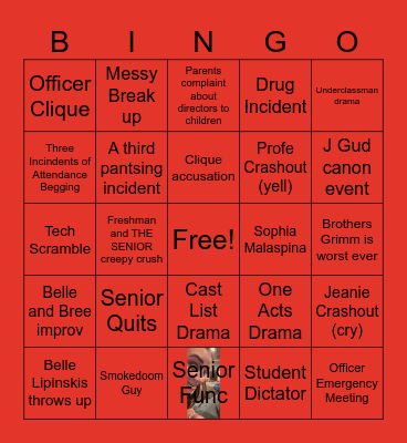 Officer Bingo Card