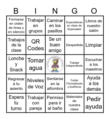 Procedimientos de la clase Bingo Card