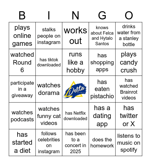 Trends 2025 Bingo Card