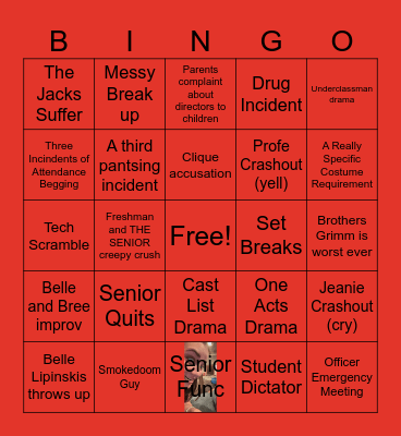 Officer Bingo Card