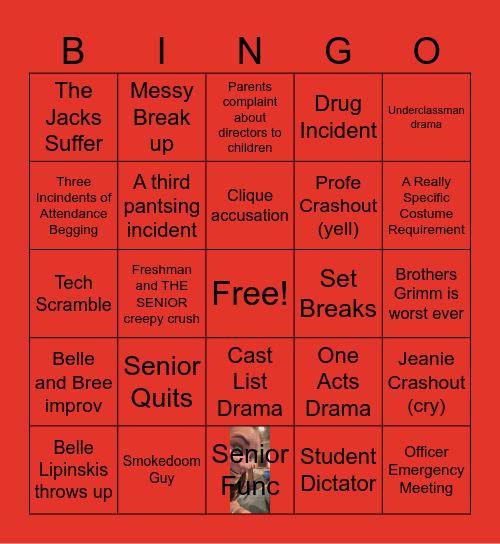 Officer Bingo Card