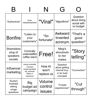 SOS 2025 Bingo Card
