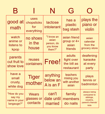 BAASA ICEBREAKER Bingo Card