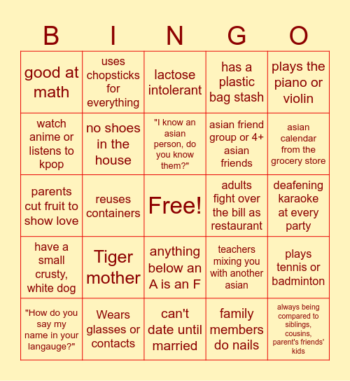 BAASA ICEBREAKER Bingo Card