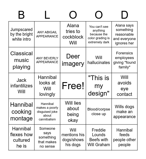 NOTHING HERE IS VEGETARIAN Bingo Card