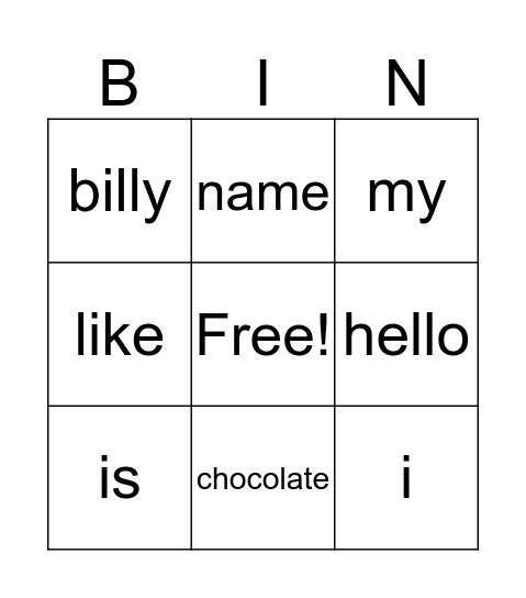 Untitled Bingdddddo Bingo Card