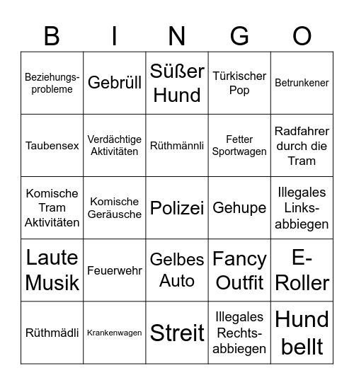 Oberhausen Bingo Card