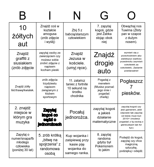 CHJE Bingo Card