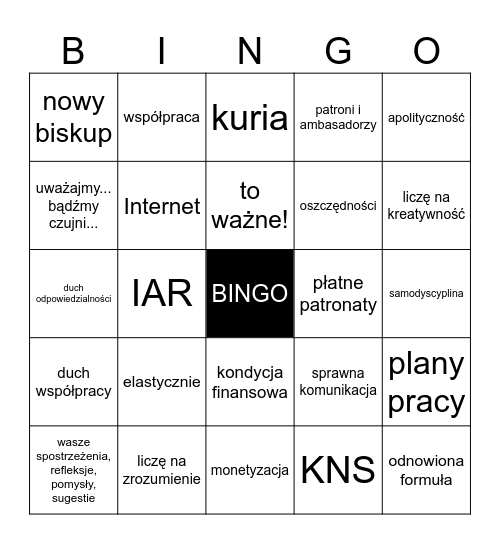 Rafał BINGO Card