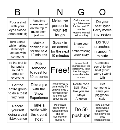 ConCrEEK Boyz Bingo 2025 Bingo Card