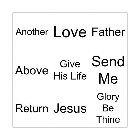 I Lived In Heaven Bingo Card