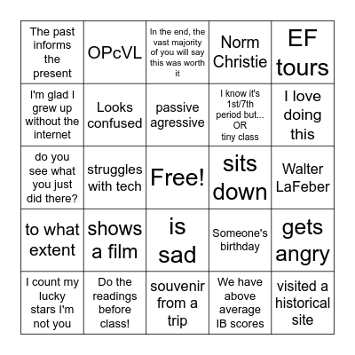 Goodbrake Bingo 25-26 Bingo Card