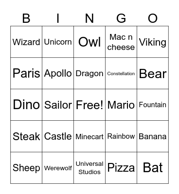 Infinite craft Bingo Card
